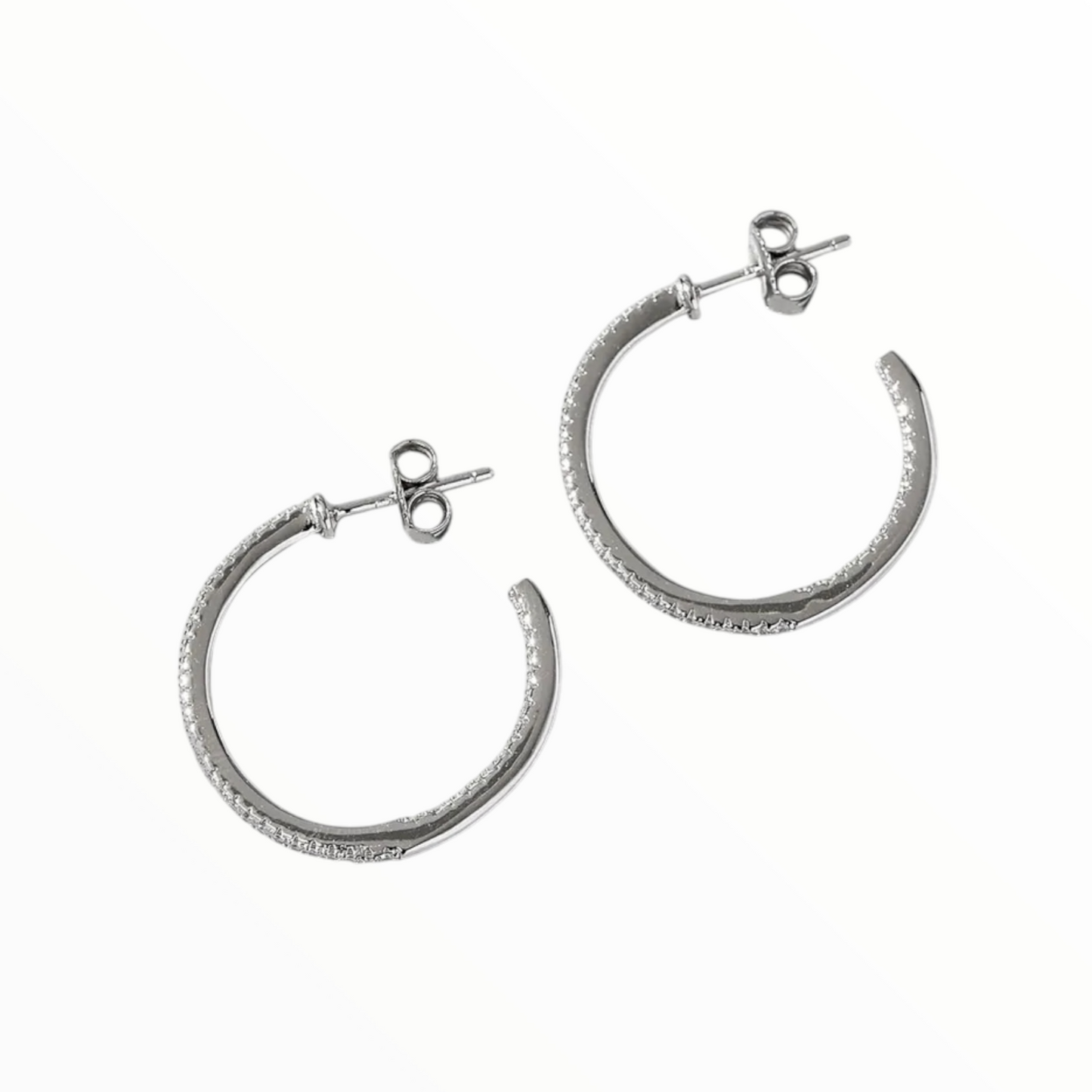 Sterling Silver C-Hoop Earrings