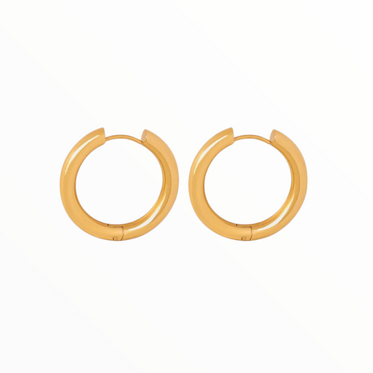 Gold-Plated Huggie Earrings