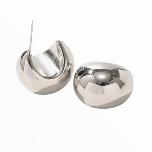 Stainless Steel C-Hoop Earrings