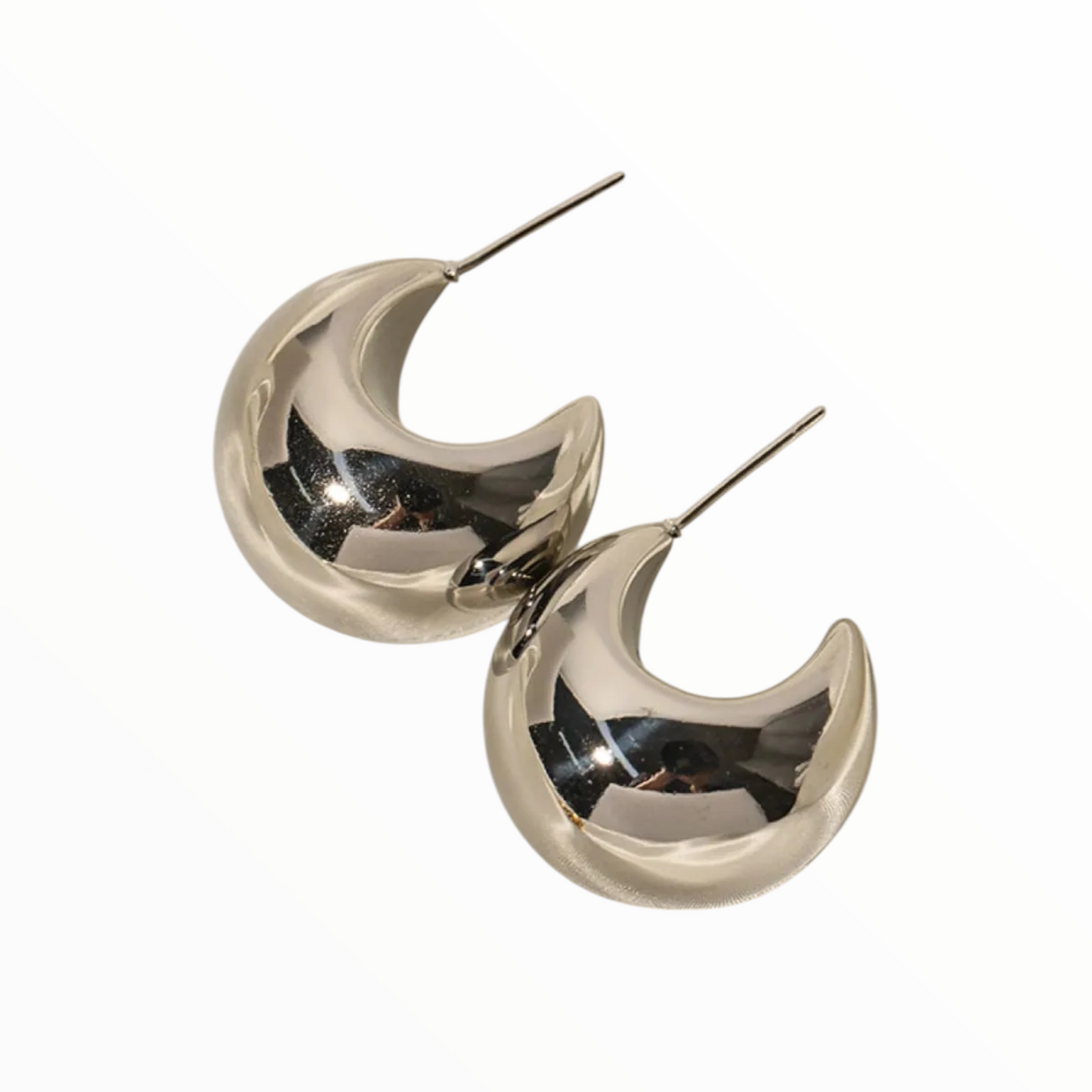 Stainless Steel C-Hoop Earrings