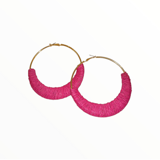 Vine Hoop Earrings